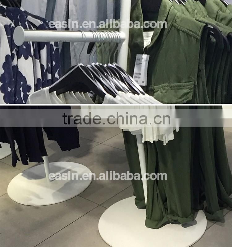 OEM metal clothes hanger stand for shopping mall
