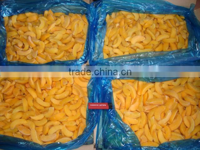 New crop frozen yellow peach diced in stock