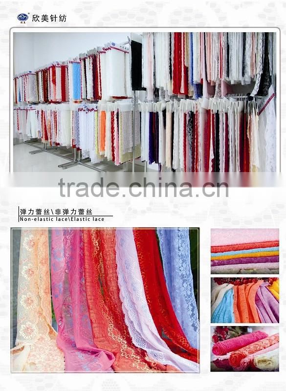 choppered bar nylon spandex lace for liegerie and clothes