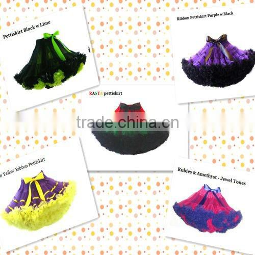 OEM red black girls petticoat,wholesale parent-child tutus,adult crinoline petticoat skirt for women