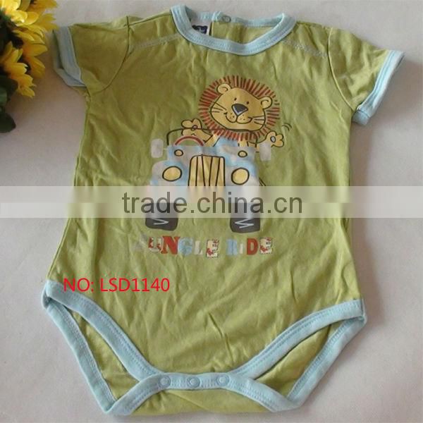 yellow cotton romper, girl loveable romper