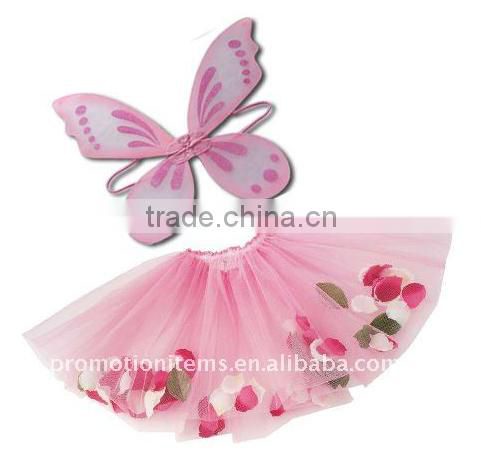 fairy butterfly short skirt set for children