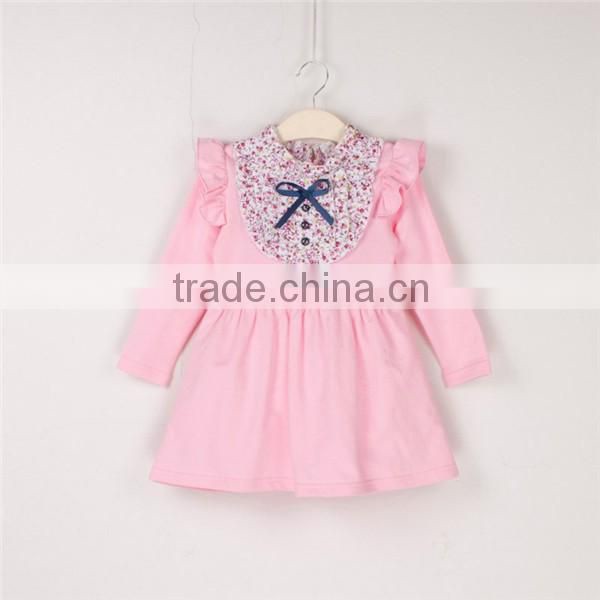 2016 long ruffle flower dress ,girl fall fluffy pettiskirt clothing fashion girls' dress