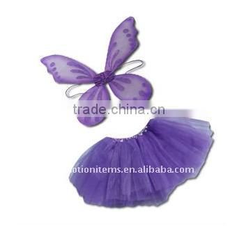 fairy butterfly short skirt set for children