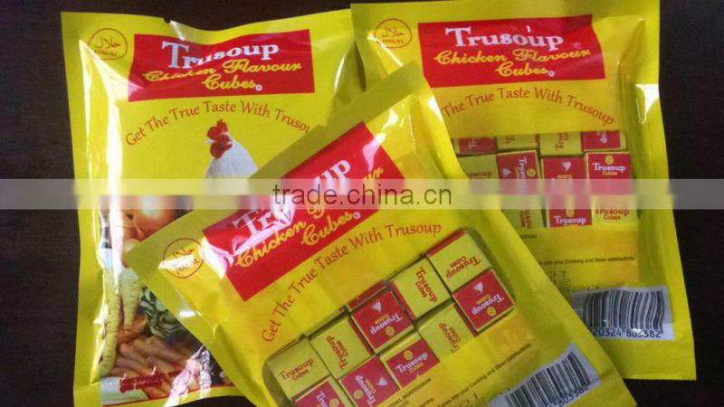nice quality Trusoup 4g chicken bouillon cube/seasoning cube wholesale