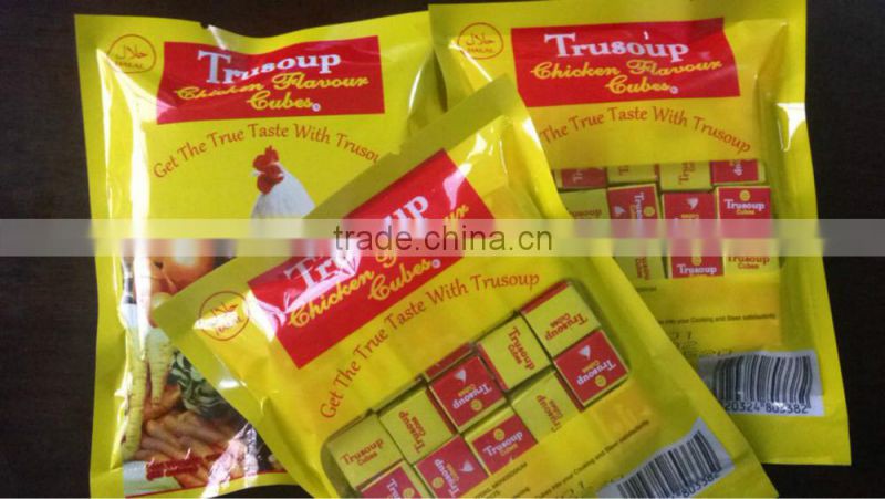 nice quality Trusoup 4g chicken bouillon cube/seasoning cube wholesale