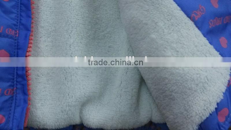 fashion children winter jacket polar fleece cute goose down jacket