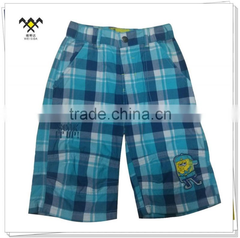 2016 China made plain 3/4 boys short pants