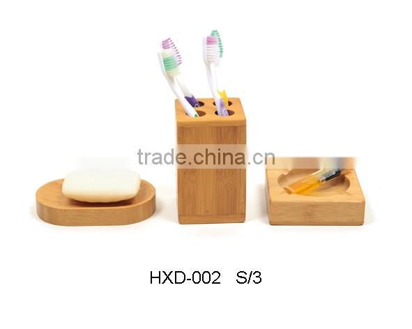 Novelty simply bamboo bathroom accessories set