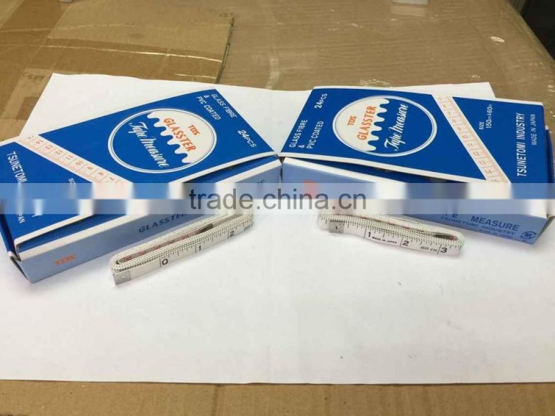 JAPAN MADE GLASSTER TAPE MEASURE ''TDS'' 150CM & 60'' RULER FOR TAILOR