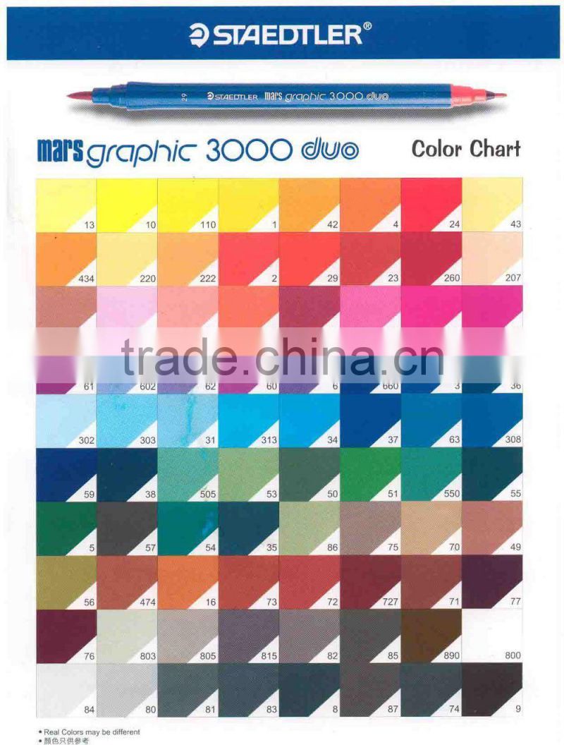 JAPAN STAEDTLER MARS GRAPHIC 3000 DOUBLE ENDED WATERCOLOR MARKERS