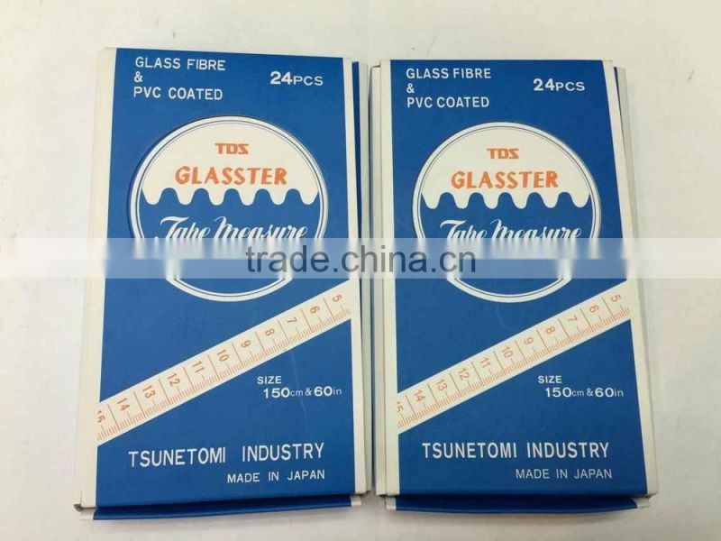 JAPAN MADE GLASSTER TAPE MEASURE ''TDS'' 150CM & 60'' RULER FOR TAILOR