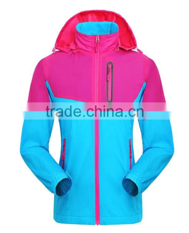 2016 Custom Fleece Lined Nylon Jackets wholesale blank