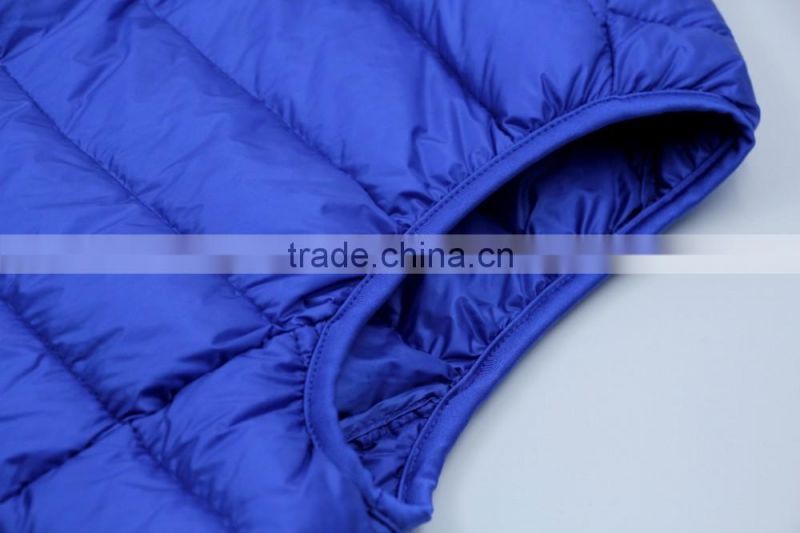 Foldable Lightweight Duck Down Waistcoat for men design 2016