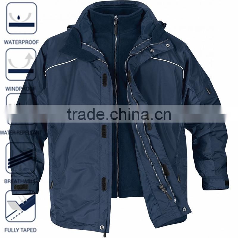 Waterproof 3 in 1 mens designer winter coats