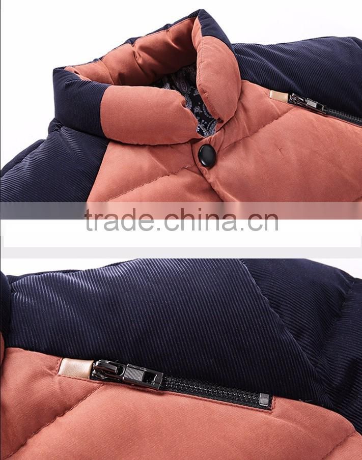 2017 High Quality Custom Wholesale Fashion Men Winter Western Down Jackets