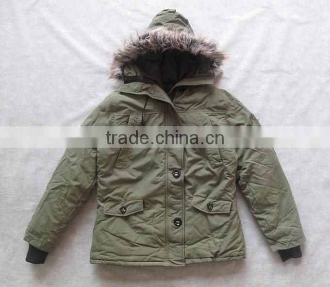 2017 Fur Hooed Custom Fashion European Style Winter Jackets