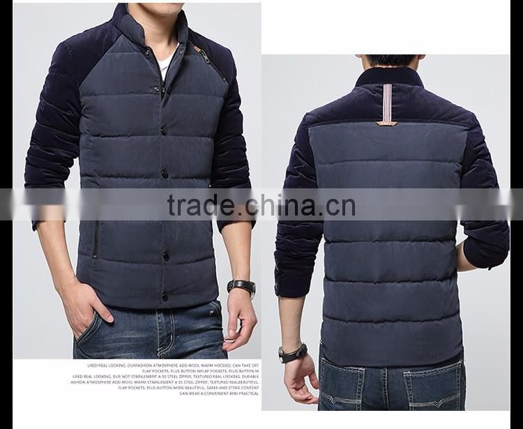 2017 High Quality Custom Wholesale Fashion Men Winter Western Down Jackets