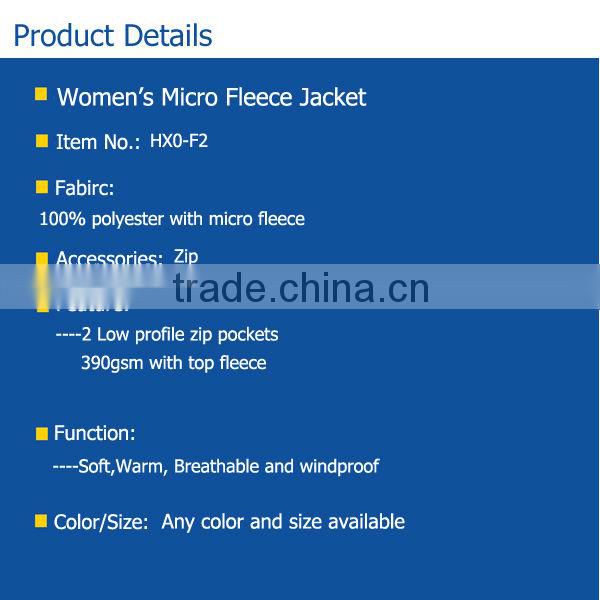 2013 Fashion Polyester Women Fleece Jacket Life jacket