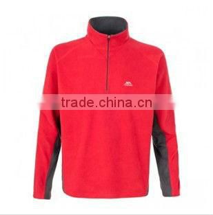 2013 hot sale casual half-zipper fleece jacket men