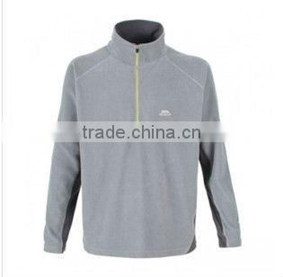 2013 hot sale casual half-zipper fleece jacket men