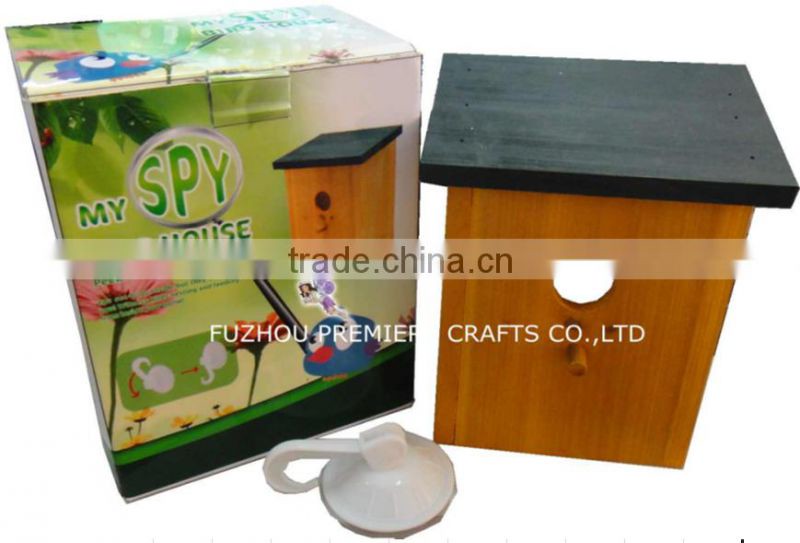 2016 new design wall mounted bird house/window bird house/spy bird house with sucker