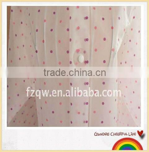 lovely long woman raincoat rainwear for adult