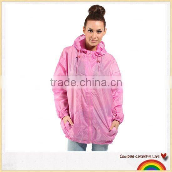shower resistance women rain coat