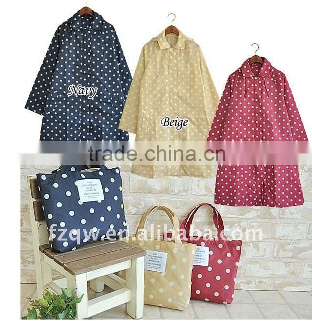 fashion women raincoat rubber poncho