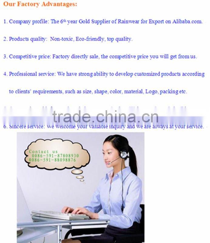 adult and kids pvc rain poncho raincoats