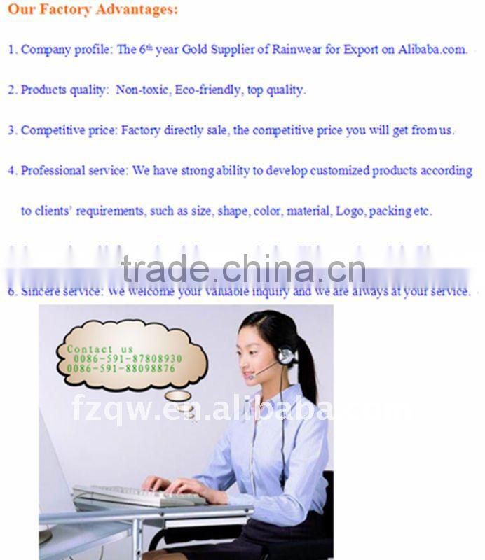 100% waterproof nylon workwear raincoats