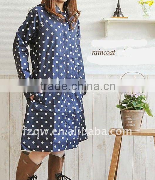 fashion women raincoat rubber poncho