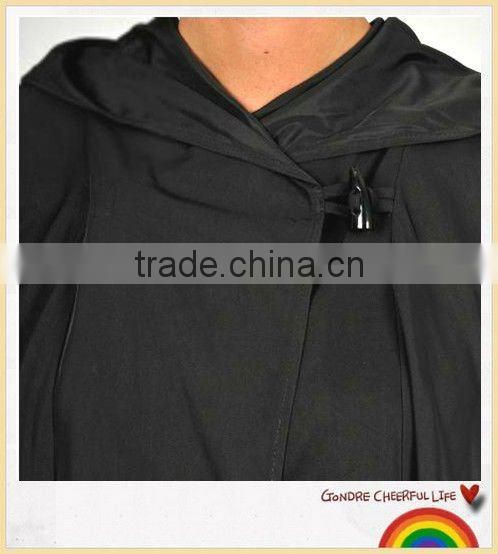 China nylon waterproof woman rain poncho raincoat