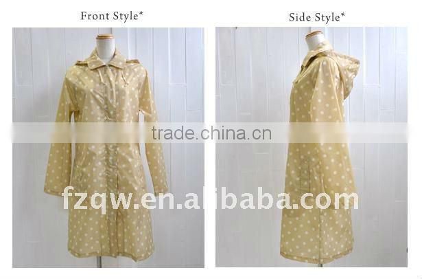 fashion women raincoat rubber poncho