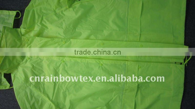 Polyester PVC rain jacket