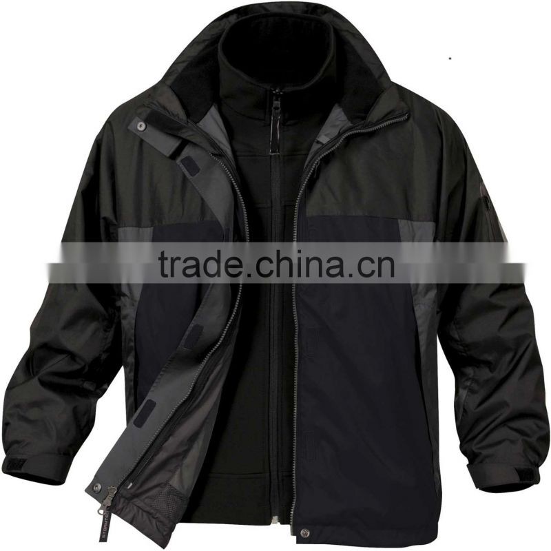 Winter outdoor sportwear men jacket 3 in 1
