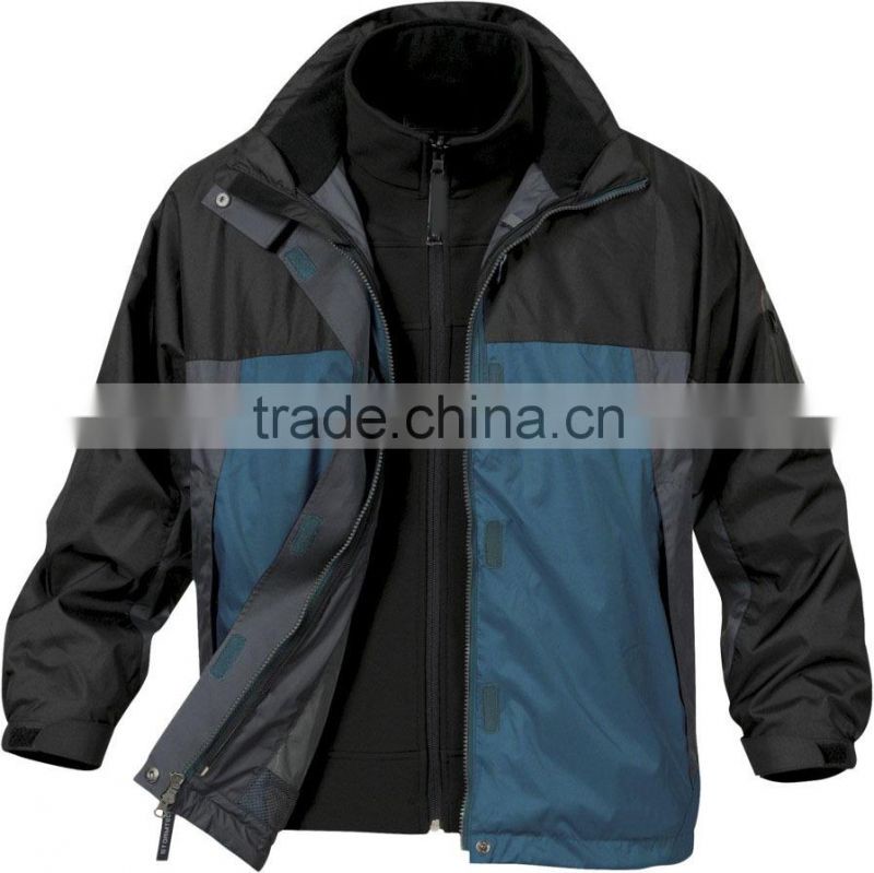 Winter outdoor sportwear men jacket 3 in 1