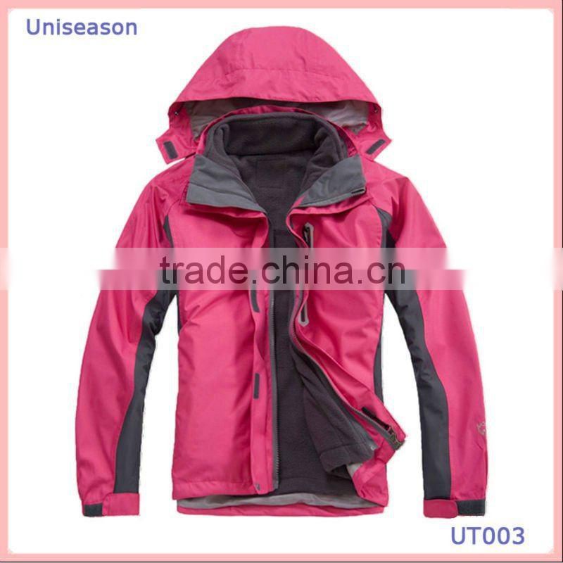 waterproof winter sports womens outdoor jacket 3 in 1