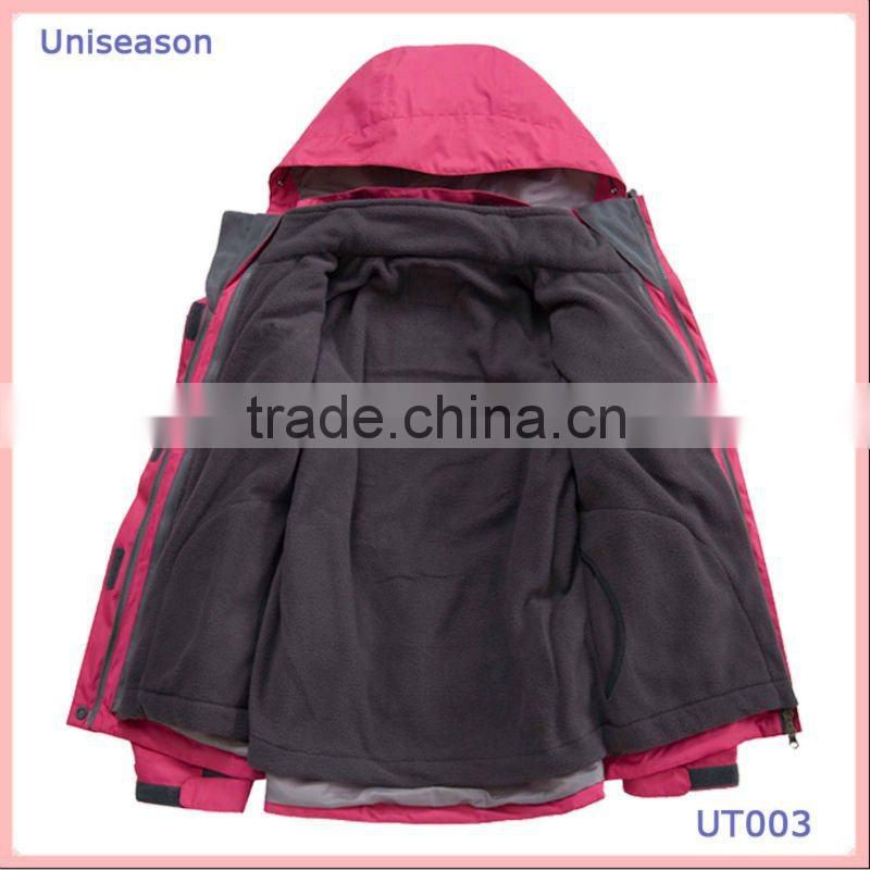 waterproof winter sports womens outdoor jacket 3 in 1