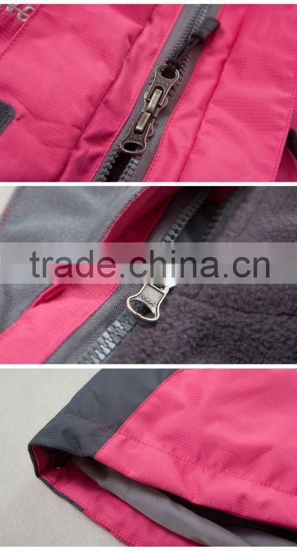 waterproof winter sports womens outdoor jacket 3 in 1
