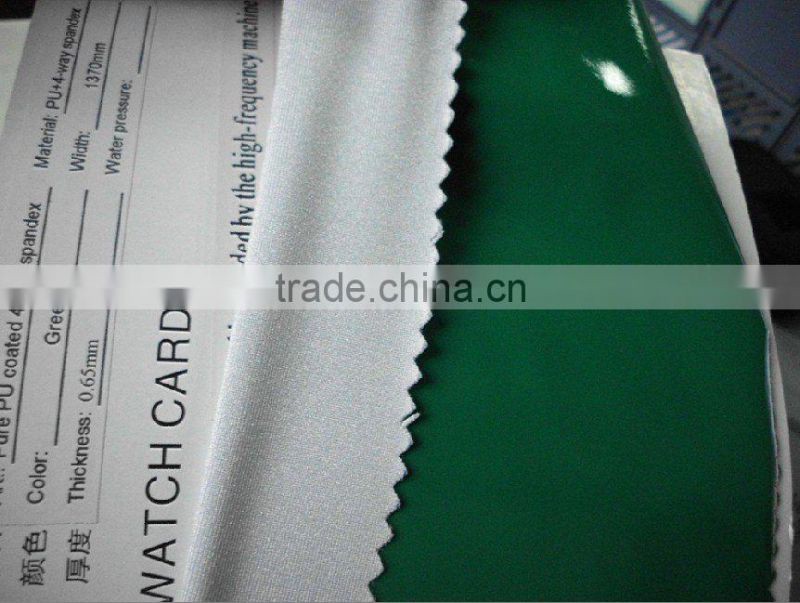 4-Way PU Stretch fabric for waterproof rainwear/jacket