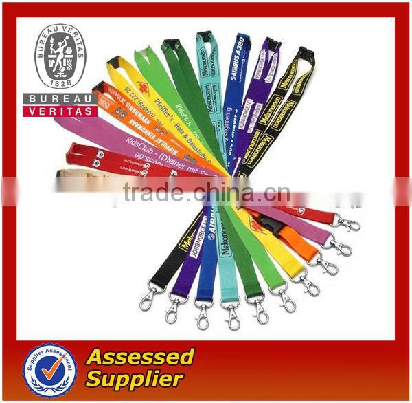 Custom Polyester Screen Printed And Advertising Promotional Giveaway Lanyard Factory Direct Sale