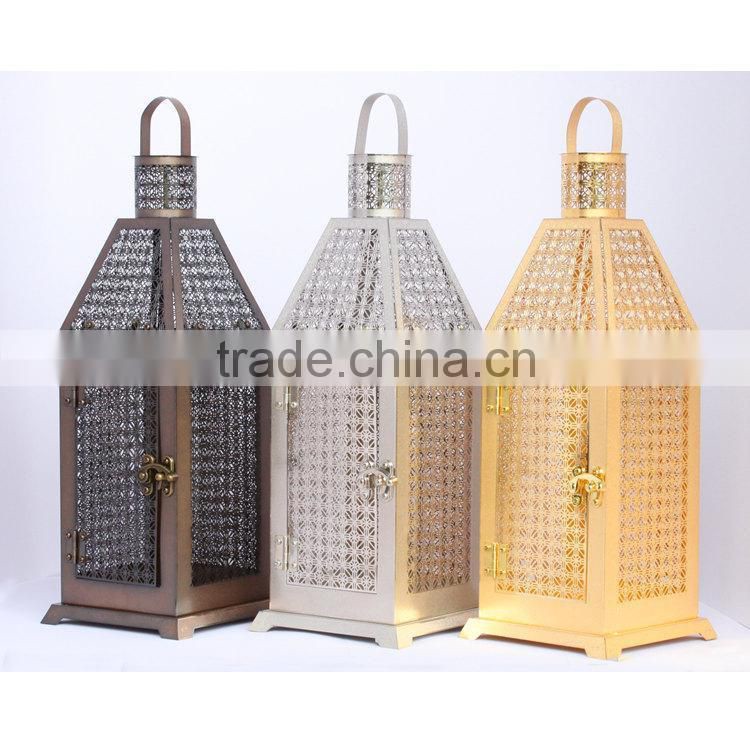 Hot sale decorative flower metal candle holder for festival