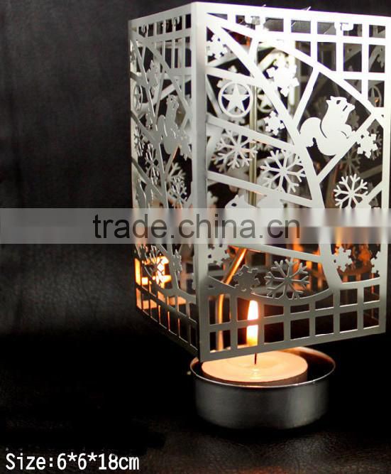 square style wholesale cheap colored sheet copper candlesticks for holiday