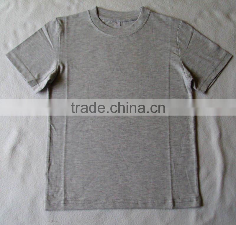 100% combed cotton boys short sleeve blank t-shirts , Children blank t-shirts,