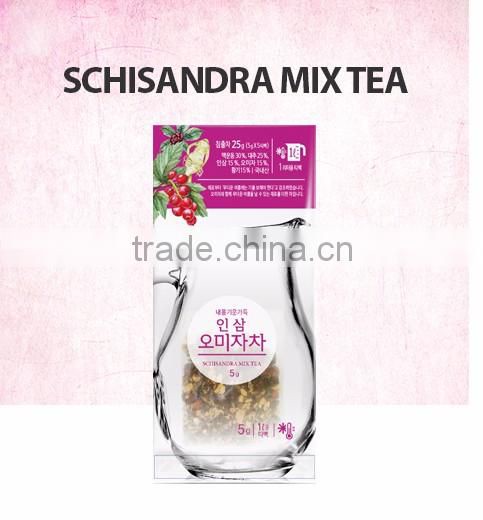 Schisandra Mix Tea Panax Ginseng 25g (5g x 5 teabags) Sweet Taste Delicious Korea Food Flavor berry