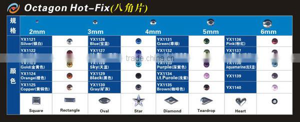 0621L China Lt pink hot fix studs;supply high quality rhinestuds Hot fix;cheap price Hot fix rhinestuds