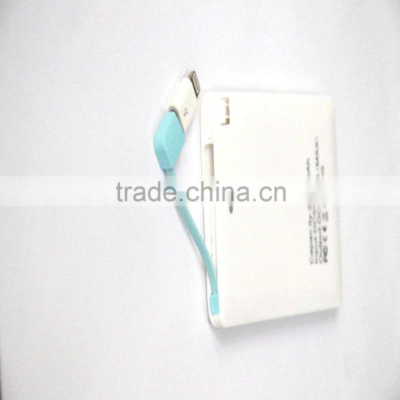 hot new products for 2016 Ultra Slim credit card Power Bank 2500mAh ultra slim power bank,Portable Power Bank,mobile charger
