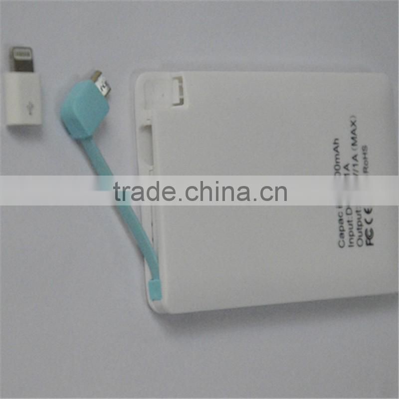 hot new products for 2016 Ultra Slim credit card Power Bank 2500mAh ultra slim power bank,Portable Power Bank,mobile charger