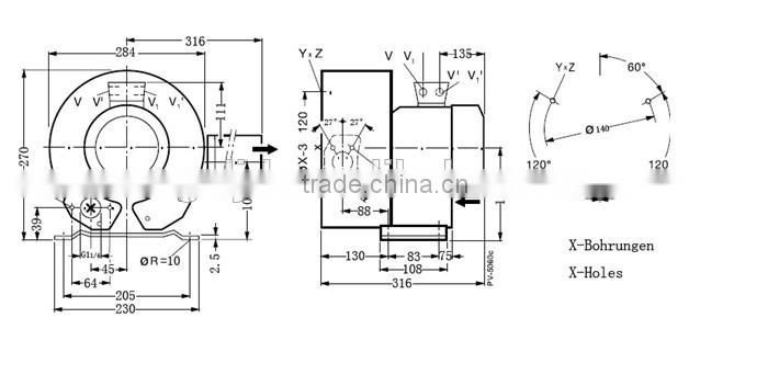 siemens suction vacuum regenerative blowing blower